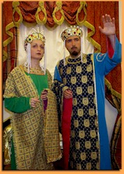 you can be a Byzantian king and queen